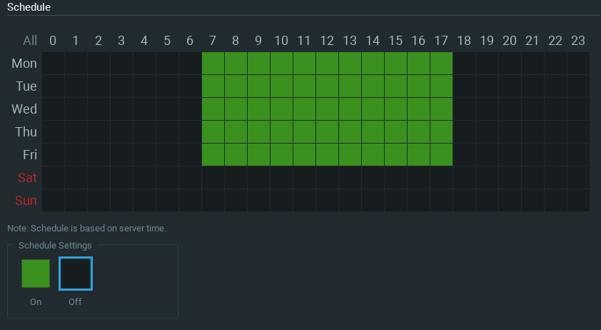 Schedule for Tracking Events -1