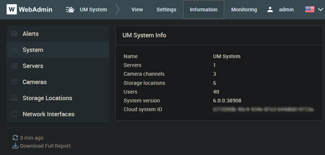 webadmin interface