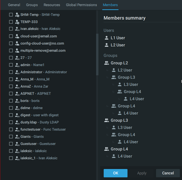 configure group